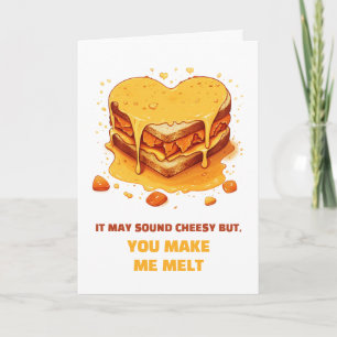 Cute and Cheesy Valentine Day Kort
