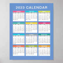 Cute and Colorful 2023 Calendar | POSTER