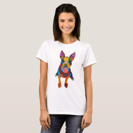 Cute and Colorful Boston Terrier T-Shirt