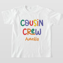 Cute and Colorful Cousin Crew Family Vacation T Shirt
