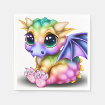 Cute and Colorful Kawaii Baby Dargon