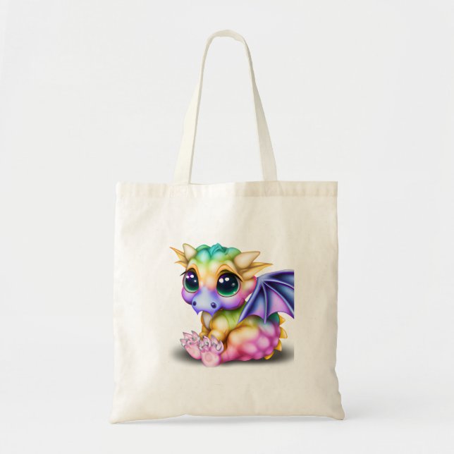 Cute and Colorful Kawaii Baby Dargon Tygkasse (Framsidan)