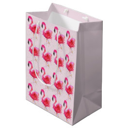 Cute and Colorful Rosa Flamingo Gift Bag