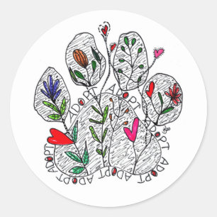 Cute and Colorour A D O P T Pet Tass Sticker Runt Klistermärke