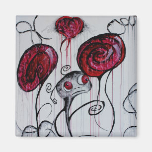 Cute and Creepy Creating Whimsical Goth Horror Art Magnet