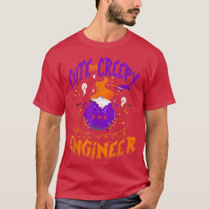 Cute and Creepy Ingenjör - Funny Ingenjör Hallowee T Shirt