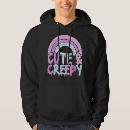 Cute and Creepy Pastel Goth Drift Hoodie