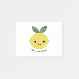 Cute and Funny, bara Zest Kawaii Lemon Post-it Block