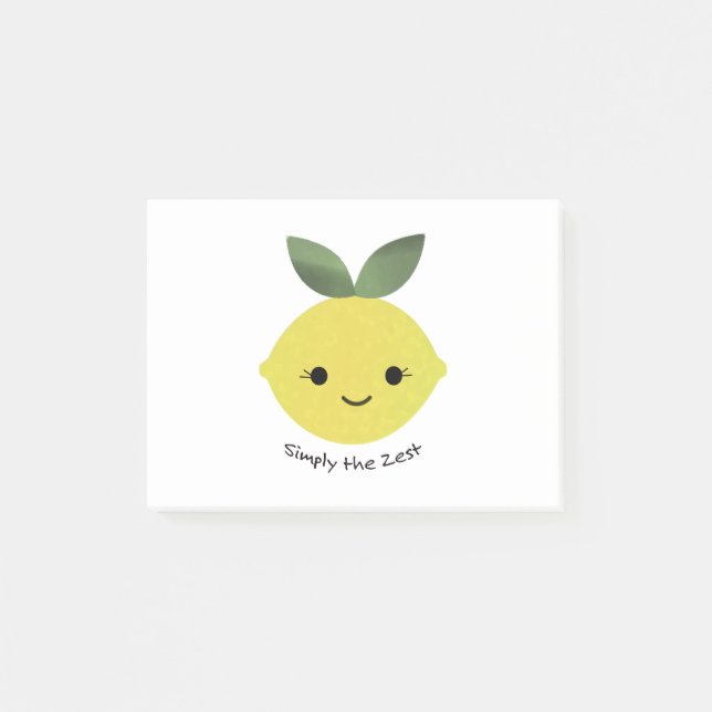 Cute and Funny, bara Zest Kawaii Lemon Post-it Block (Framsida)