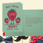 Cute and Funny Berry Speciell Fars dag Card Kort<br><div class="desc">Fira Fars dag med detta charmkort med en härlig glimt. Visa pappa hur "berry" speciellt han är med detta söta och hjärtskärande hälsning. Låt honom veta att precis som bär, ger hans kärlek och närvaro varje ögonblick söthet. Perfekt för att uttrycka tacksamhet och kärlek för det utomordentliga pappa i ert...</div>