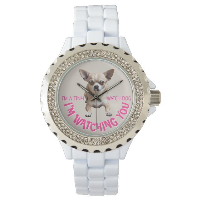 Cute and Funny Chihuahua Watch Hund Watch Armbandsur (Framsida)
