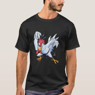 Cute and funny Karate Chicken Warrior Chick T Shir Shirt