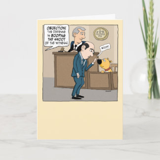Cute and Funny Lawyer Boops Hund Snoot Birthday Kort