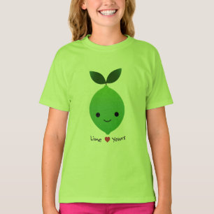 Cute and Funny Lime Yours Kawaii Lime T Shirt