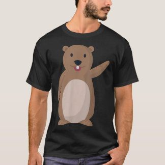 Cute and Funny Lycklig Groundhog Day Shirt T