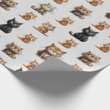 Cute and FUNNY Mad Arg Black, Orange Cat Grått