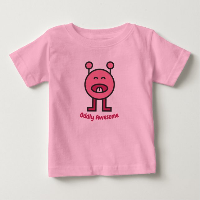 cute and funny monster cartoon kid T shirt (Framsida)