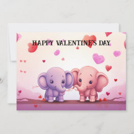 Cute and Funny Valentine Day för barn #37 Julkort