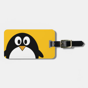 Cute and Modern Tecknad Penguin Bagagebricka