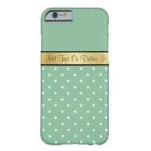 Cute and Playof Polka Dot on Peapod Grönt, Guld