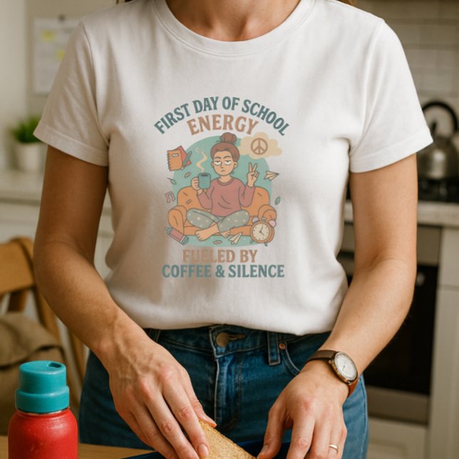 Cute and Roligt Parent, första dagen för skolenerg T Shirt (Skapare uppladdad)
