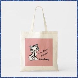 Cute and Rosa Cat's Pajamas Tygkasse