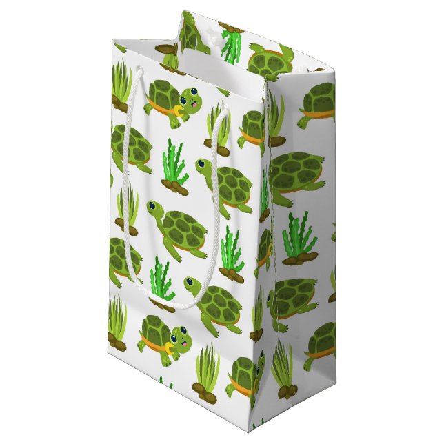 Cute and sea sköldpadda, tippad party (Framsidan Vinklad)