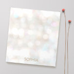 Cute and Söt Subtle Bokeh Anteckningsblock<br><div class="desc">Chic och Elegant. Detta kort för snyggt är perfekt för professioneller i mode,  skönhet,  bröllop och evenemangsplaneringsindustrin. Utformning av Maura Reed.</div>