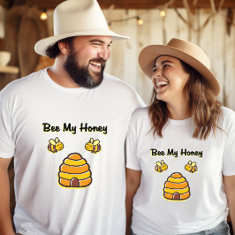 Cute and Sweet Bee My honey Beehive T-Shirt