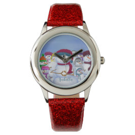 Cute and Whimsiques Snögubbars Watch Armbandsur
