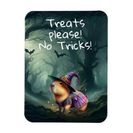 Cute and Witchy Halloween Capybara Magnet