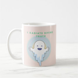 Cute Andlig Ghost - Radiante Divine Quote Kaffemugg