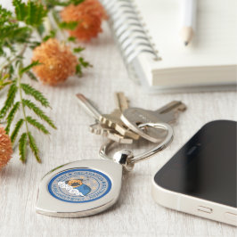 Cute Anestesi/ CRNA Rest Slappna av Recovery Swirl Silverfärgad Nyckelring