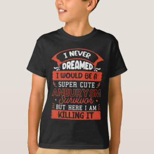 Cute Aneurysm Survivor Brain Surgery Awareness Gra T Shirt