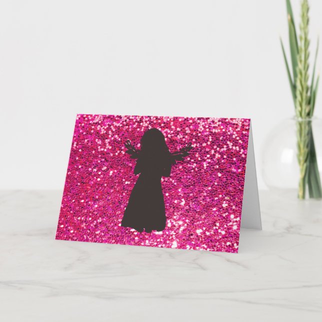 Cute Angel Birthday Kort (Framsida)