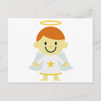 Cute Angel Boy med Halo Vykort