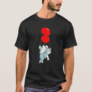 Cute Angel Cat 2:a födelsedagstidningen Kids Ballo T Shirt