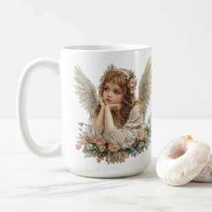 Cute Angel / Cherub / Guardian Angel Kaffemugg