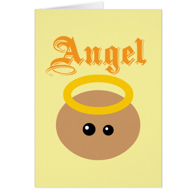 Cute Angel Hälsningskort (Framsidan)