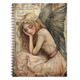 Cute Angel Spiral Notebook Anteckningsbok