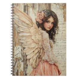 Cute Angel Spiral Notebook Anteckningsbok