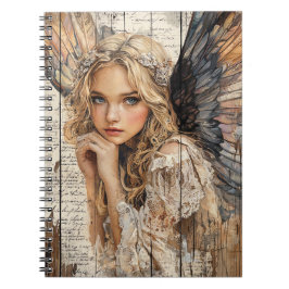 Cute Angel Spiral Notebook Anteckningsbok