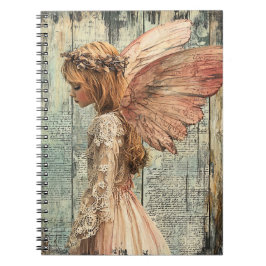 Cute Angel Spiral Notebook Anteckningsbok
