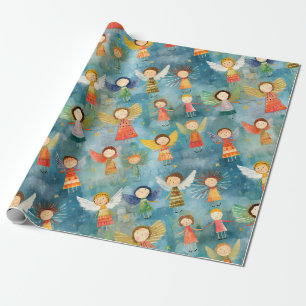 Cute Änglar jul Presentpapper