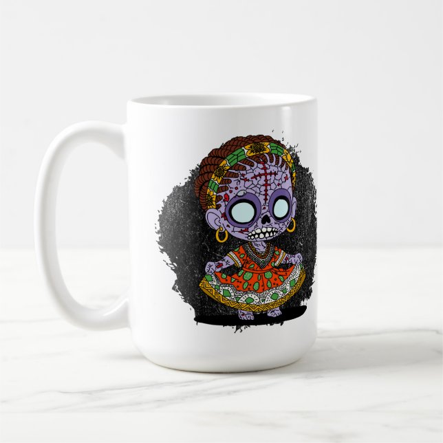 Cute Angola Zombie Kaffemugg (Vänster)