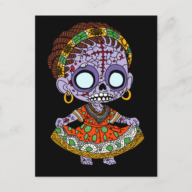 Cute Angola Zombie Vykort (Framsida)