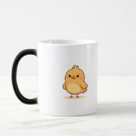 Cute Angry Chick Minimal Cartoon Magisk Mugg
