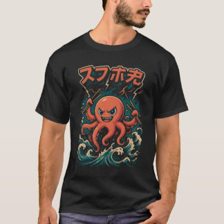 Cute Angry Octopus Kaiju  T Shirt