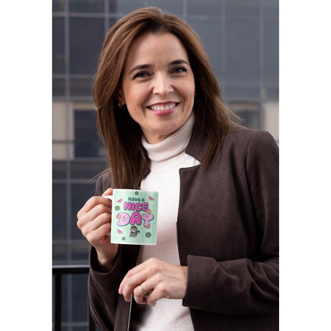 Cute Animal and Positive Affirmation Kawaii Mugg (Skapare uppladdad)