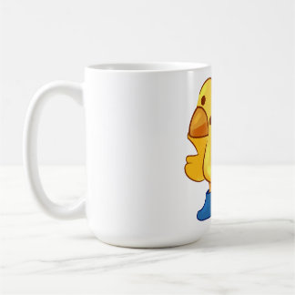 Cute animal anka cartoony stil kaffemugg